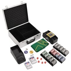 Pokerio žetonų rinkinys vidaXL, 300vnt. kaina ir informacija | Azartiniai žaidimai, pokeris | pigu.lt