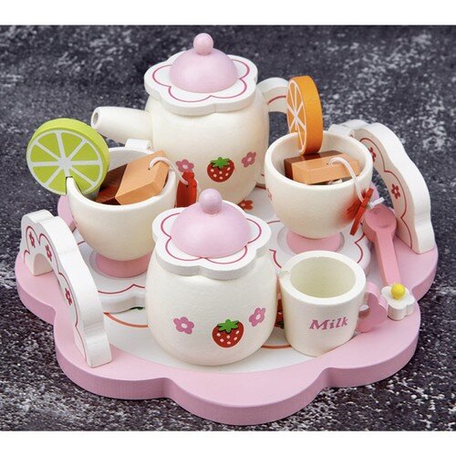 Medinės arbatos servizas Kruzzel kaina ir informacija | Žaislai mergaitėms | pigu.lt