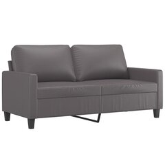 Dvivietė sofa vidaXL, pilka kaina ir informacija | Sofos | pigu.lt