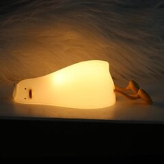 LED Night Lamp LAZY DUCK FNL-01 white silicon Forever Light цена и информация | Forever Товары для детей и младенцев | pigu.lt