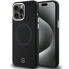 Mercedes Liquid Silicon Bicolor MagSafe Case for iPhone 15 Black цена и информация | Чехлы для телефонов | pigu.lt