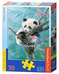 Dėlionė Castorland Panda ant bambuko, 70 d. kaina ir informacija | Dėlionės (puzzle) | pigu.lt