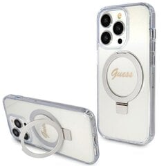 Guess IML Ring Stand Glitter MagSafe Case for iPhone 15 Purple цена и информация | Чехлы для телефонов | pigu.lt