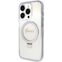 Guess IML Ring Stand Glitter MagSafe Case for iPhone 15 Pro Max Transparent цена и информация | Чехлы для телефонов | pigu.lt