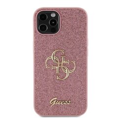 Guess PU Fixed Glitter 4G Metal Logo Case цена и информация | Чехлы для телефонов | pigu.lt