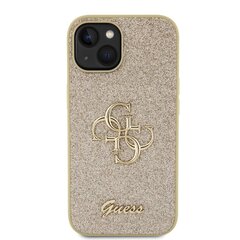 Guess PU Fixed Glitter 4G Metal Logo Case for iPhone 13 Gold цена и информация | Чехлы для телефонов | pigu.lt