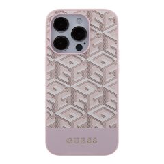 Guess PU G Cube MagSafe Case for iPhone 15 Pro Max Pink цена и информация | Чехлы для телефонов | pigu.lt