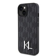 Karl Lagerfeld Hardcase Leather Monogram Hot Stamp Metal Logo kaina ir informacija | Telefono dėklai | pigu.lt