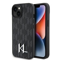 Karl Lagerfeld Hardcase Leather Monogram Hot Stamp Metal Logo цена и информация | Чехлы для телефонов | pigu.lt