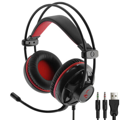 MediaRange Gaming Series wired 5.1 Black/Red MRGS300 kaina ir informacija | Ausinės | pigu.lt