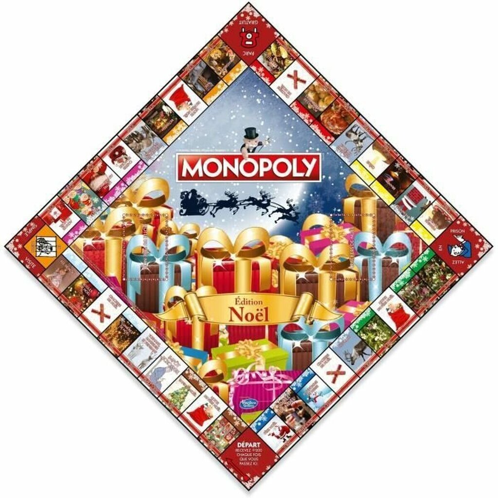 Stalo žaidimas Monopoly Édition Noel, FR цена и информация | Stalo žaidimai, galvosūkiai | pigu.lt
