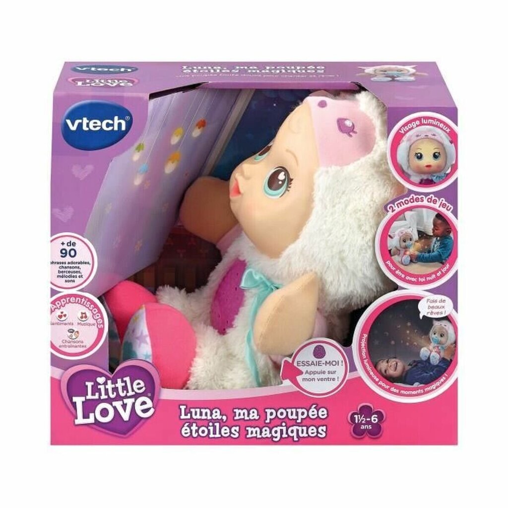 Lėlė kūdikis Vtech Little Love Luna, FR kaina ir informacija | Žaislai mergaitėms | pigu.lt