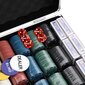 Pokerio žetonų rinkinys vidaXL, 600vnt. цена и информация | Azartiniai žaidimai, pokeris | pigu.lt