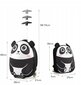 Vaikiškas kuprinės ir lagamino rinkinys Costway panda, juodas цена и информация | Lagaminai, kelioniniai krepšiai | pigu.lt