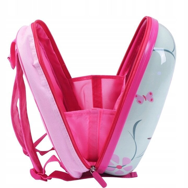 Vaikiškas kuprinės ir lagamino rinkinys Costway, rožinis kaina ir informacija | Lagaminai, kelioniniai krepšiai | pigu.lt