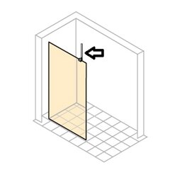 Кронштейн для стабилизации душевой стены Huppe цена и информация | Душевые двери и стены | pigu.lt