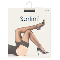 Чулки женские с липким бортом Sarlini, черные, 20 DEN цена и информация | Колготки | pigu.lt