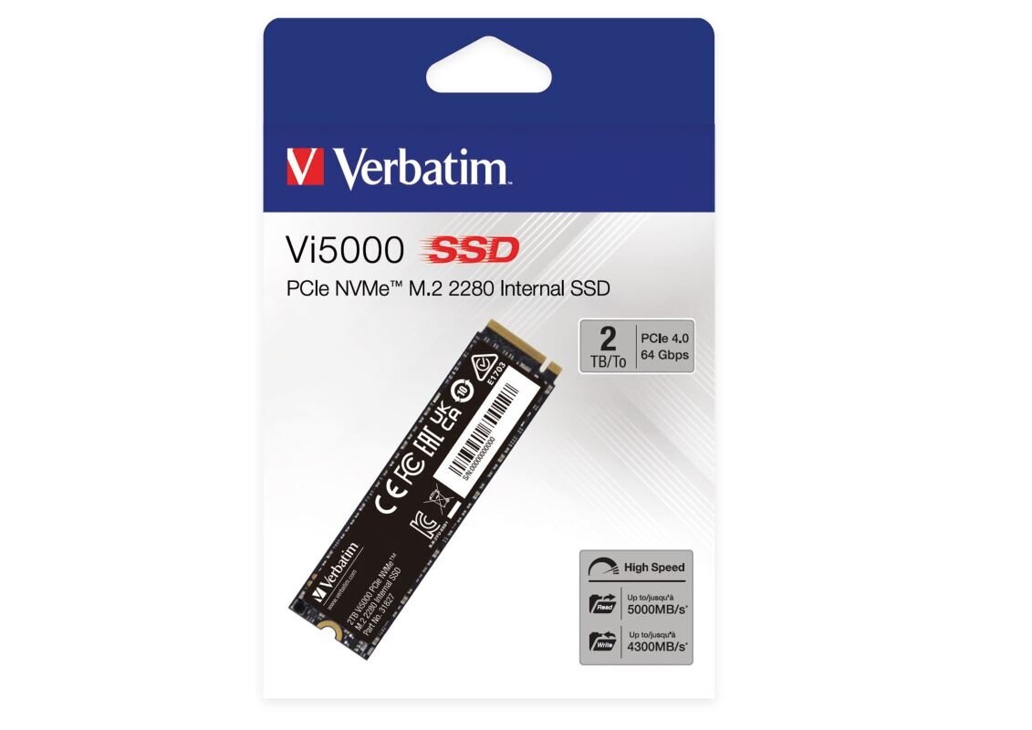 Verbatim Vi5000 kaina ir informacija | Vidiniai kietieji diskai (HDD, SSD, Hybrid) | pigu.lt