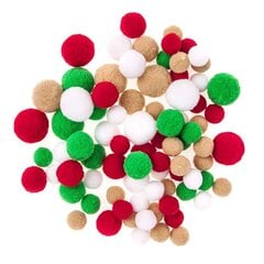 Burbuliukai DallPrint Mix Jolly Christmas, 80vnt kaina ir informacija | Papuošalų gamybai, vėrimui | pigu.lt