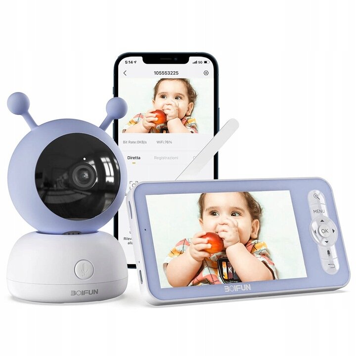 Kūdikio monitorius Boifun цена и информация | Mobilios auklės | pigu.lt