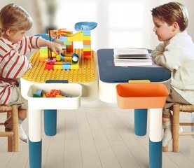 Kūrybinis stalas 2 in 1 Creative FUN Table 79x56x50 cm, baltas kaina ir informacija | Vaikiškos kėdutės ir staliukai | pigu.lt