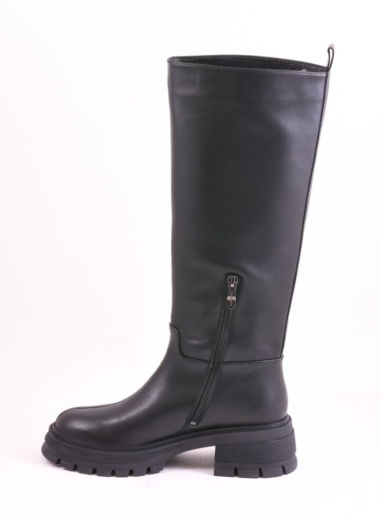 Ilgaauliai batai moterims Madella 27503881, juodi цена и информация | Aulinukai, ilgaauliai batai moterims | pigu.lt
