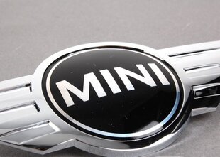 Mini Cooper Variklio Dangčio Emblema Chromuotas Ženkliukas 51147026184 kaina ir informacija | Auto reikmenys | pigu.lt