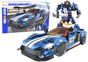 Automobilio ir roboto konstruktorius Fute GT 355 el, mėlynas kaina ir informacija | Konstruktoriai ir kaladėlės | pigu.lt