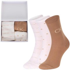 Calvin Klein kojinės moterims, įvirių spalvų, 3 poros kaina ir informacija | Moteriškos kojinės | pigu.lt