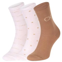 Calvin Klein kojinės moterims, įvirių spalvų, 3 poros kaina ir informacija | Moteriškos kojinės | pigu.lt