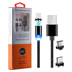 X-cable USB, 1 m цена и информация | Кабели и провода | pigu.lt