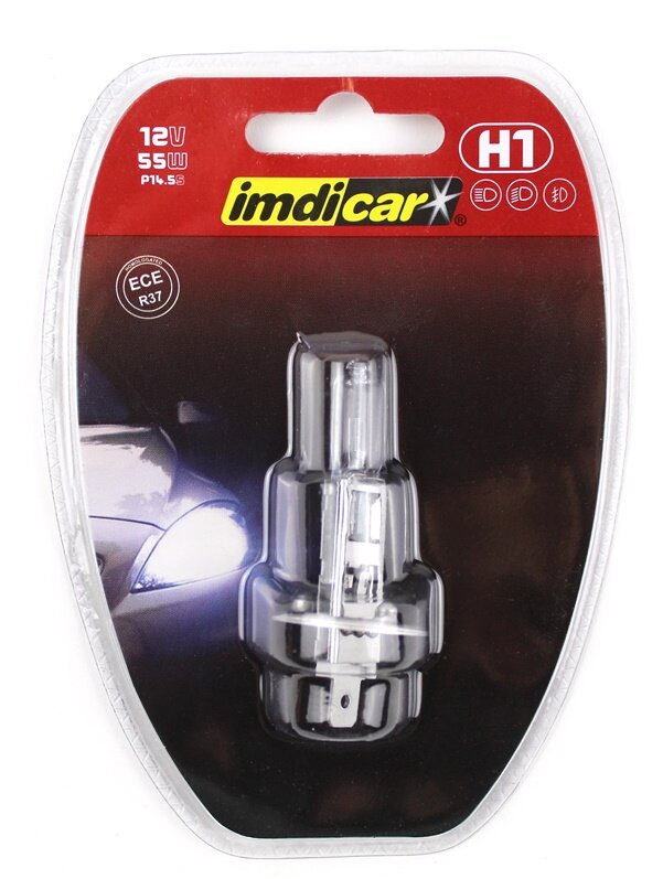 Automobilio lemputė Imdicar H1, 12 V, 55 W kaina ir informacija | Auto reikmenys | pigu.lt