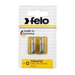 Atsuktuvų antgaliai Felo Torx 15, 25 mm, 2 vnt цена и информация | Механические инструменты | pigu.lt