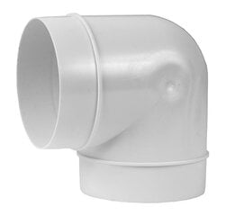 Ventiliacijos alkūnė Europlast baltos kaina ir informacija | Vonios ventiliatoriai | pigu.lt