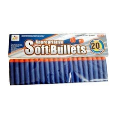 Žaislinės kulkos Soft Bullets, 20 vnt. цена и информация | Игрушки для мальчиков | pigu.lt