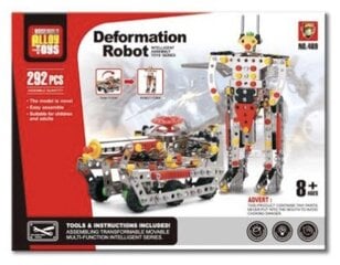 Konstruktorius Alloy Toys Deformation Robot, 292 d. цена и информация | Конструкторы и кубики | pigu.lt