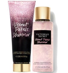 Rinkinys Victoria's Secret Velvet Petals Shimmer: kūno purškiklis, 250 ml + losjonas, 236 ml kaina ir informacija | Parfumuota kosmetika moterims | pigu.lt