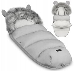Žieminis miegmaišis-vokelis kūdikiui RicoKids, pilkas, 95x48 cm kaina ir informacija | Vokeliai, miegmaišiai, pagalvės | pigu.lt