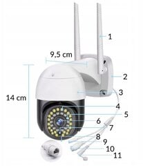Kamera IP Heckermann цена и информация | Камеры видеонаблюдения | pigu.lt