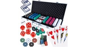 Pokerio rinkinys, 500 žetonų kaina ir informacija | Azartiniai žaidimai, pokeris | pigu.lt