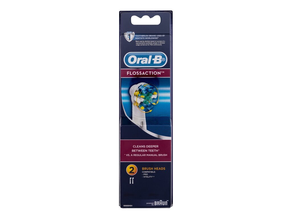 Oral-B Floss Action цена и информация | Elektrinių dantų šepetėlių antgaliai | pigu.lt