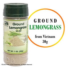 Лемонграсс перемолотый в порошок Ground Lemograss DH, 30 г цена и информация | Специи, наборы специй | pigu.lt