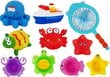 Vonios žaislas žvejybos tinklas su jūros gyvūnais цена и информация | Žaislai kūdikiams | pigu.lt