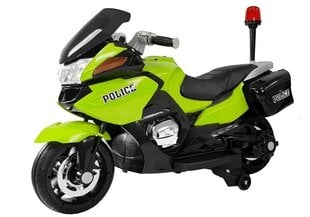 Vienvietis vaikiškas Elektrinis policijos motociklas HZB118, žalias kaina ir informacija | Elektromobiliai vaikams | pigu.lt