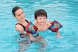 Pripučiamos rankovės plaukimui Žmogus Voras Bestway 98001, 23 x 15 cm, raudonos/mėlynos kaina ir informacija | Plaukimo liemenės ir rankovės | pigu.lt
