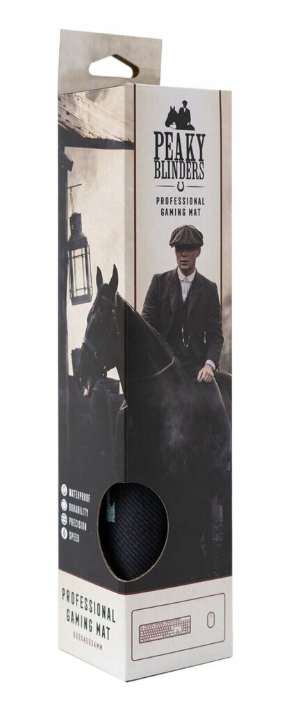 Pelės kilimėlis XXL Birmingemo gauja Peaky Blinders, 80 x 35 cm цена и информация | Pelės | pigu.lt