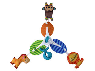 Детская подвесная карусель, плюшевые животные цена и информация | Игрушки для малышей | pigu.lt