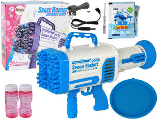 Muilo burbulų vaikškas pistoletas su šviesos efektais, mėlynas kaina ir informacija | Vandens, smėlio ir paplūdimio žaislai | pigu.lt
