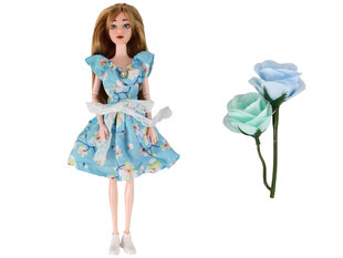 Lėlė Emily su suknele, mėlyna kaina ir informacija | Žaislai mergaitėms | pigu.lt