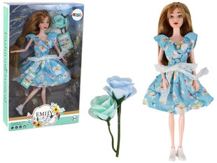 Lėlė Emily su suknele, mėlyna kaina ir informacija | Žaislai mergaitėms | pigu.lt